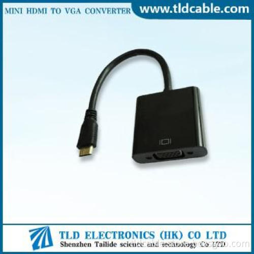 Mini hdmi to VGA projector monitors M/F adapter
